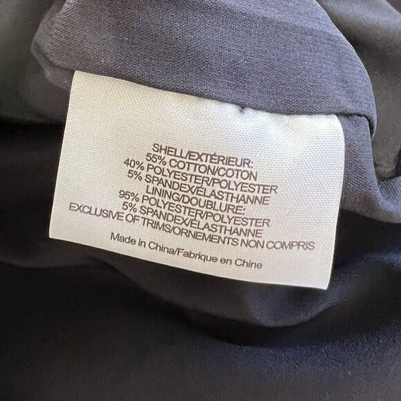 Tory Burch Navy Blue Square Neck Cap Sleeve Dress - Picture 9 of 10